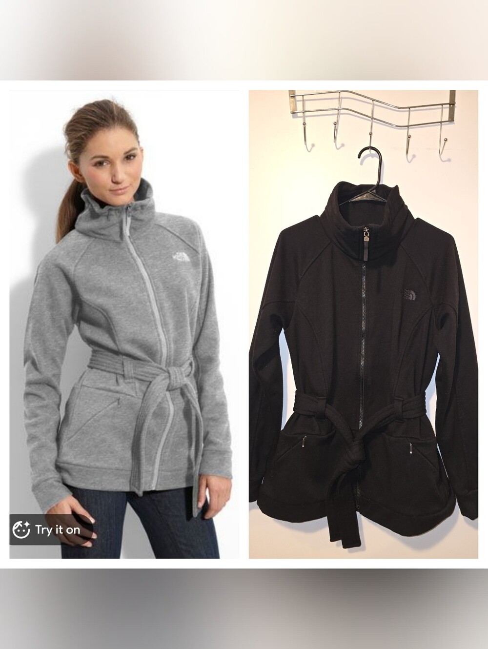 The North Face Avery Fleece Full Zip Belted Jacket